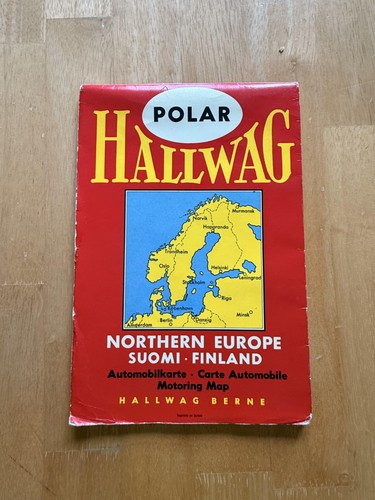 Vintage hallwag polar northern - hallwag,