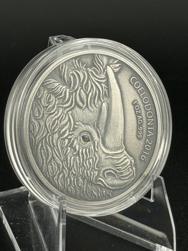 Woolly rhinoceros 2016 1oz - 2016,