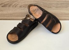 FinnComfort Sylt Sandalen Schuhe Klettverschluss Dunkelbraun Gr. 9 = 43