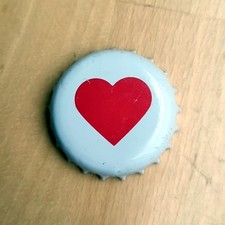 Bier-Kronkorken Eibauer Zwickl naturtrüb, rotes Herz, Eibau Lausitz Sachsen