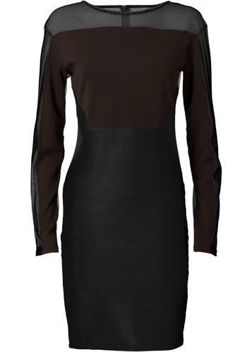 Kleid mit transparentarm - kleid,