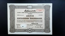 Sachsenwerk Licht- und Kraft AG  1000 RM 1935 Dresden