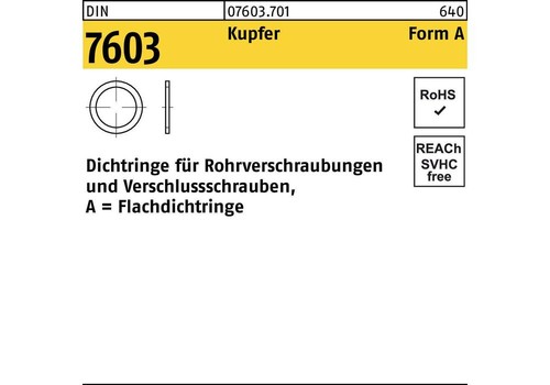 Reyher flachdichtring din 7603 - flachdichtring,