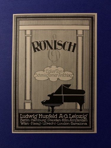 1924 rönisch pianos ludwig - 1924,