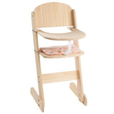 howa Puppenhochstuhl aus Holz "miniflowers" natur inkl. Sitzkissen 2860 B-Ware