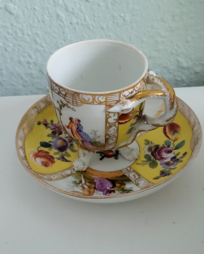 Meissen untertasse tasse - untertasse,