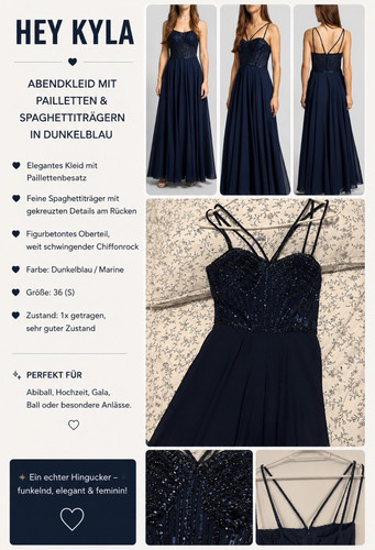 Hey kyla damen abendkleid lang - hey,