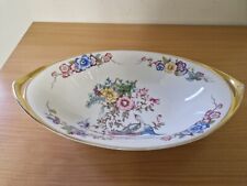 ovaler Porzellan Servierschale von Rosenthal Donatello, Vintage Schale m. Blumen