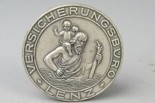 alte Auto Plakette - St. Christophorus  - Versicherungsbüro Lenz 