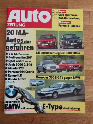 Auto zeitung 1989 bmw e30 - 20/1989,