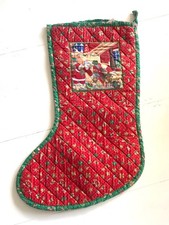 XL Nikolausstiefel Weihnachtsstiefel Nikolaussocke Vintage 57cm lang