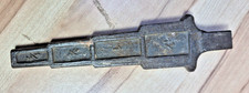Spengler Falzöffner / Falzmaß, 1/2–1–1½ Zoll, Stahl, Vintage, gebraucht