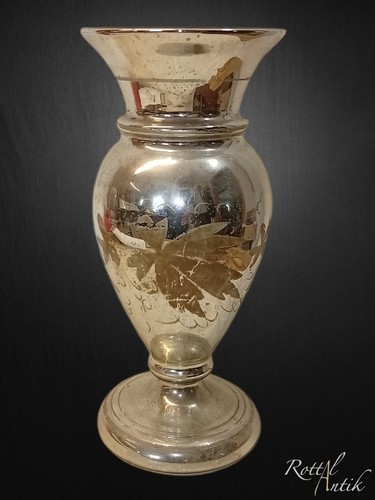 31826 xxl silberglas vase - silberglas,