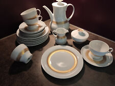 Vintage 70er Jahre Thomas Rotunda Goldbordüre edles  Kaffeeservice 6 Personen 