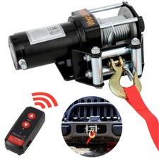 Elektrische Seilwinde 12V, 1360kg/3000lbs Motorwinde Seilzug Offroad Motorwinde