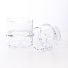 2x Becher Messbecher Deckel