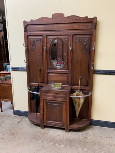 Antike jugendstil garderobe - garderobe,