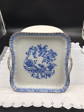 Seltene TUPPACK S CHINA BLAU TIEFENFURT Schale m. Goldrand