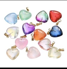 Herz Charms 10er Set | Bunte