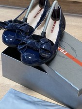 Ballerinas Prada Lackleder Royal Blau  41