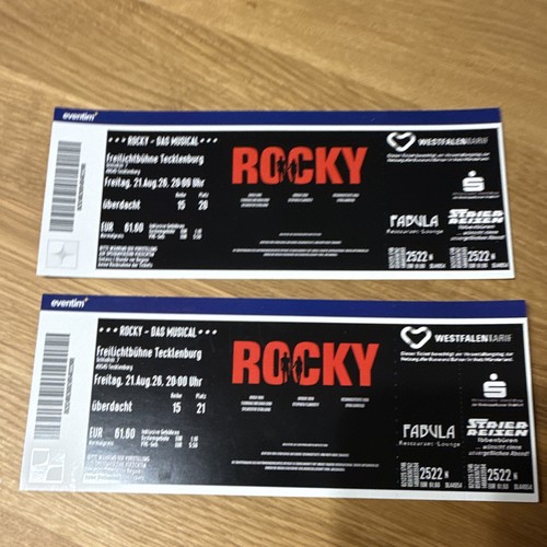 Tickets rocky das - tickets, –