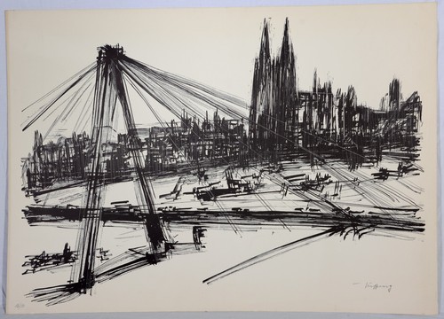 Franz ruffing lithographie - franz, ruffing: