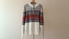 Atlas forMEN,Pullover, 5XL A-A 68cm, Wollmix,Norwegermuster,Weißmix,Winterpulli
