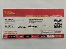 Sammler ticket 1 fc - sammler, 1.fc