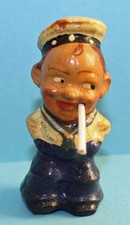Alte Raucherfigur magische Zigarette Matrose Smoky Sailor with Magic Cigarettes