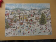 Ravensburger Weihnachtspuzzle 1000 Teile Eislaufen an Weihnachten Limited Edit
