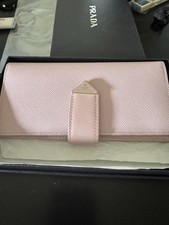 PRADA Saffiano Leder  Portemonnaie Geldbörse rosa original ❤️Karton np700 Euro 