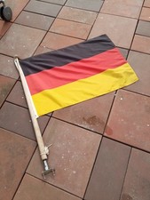 Flagge Deutschland Boot 90x60, mit Flaggen-Stock und Halter aus Edelstahl