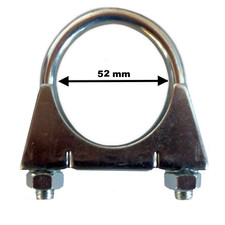 M10 x 52 mm Auspuffschelle Bügelschelle Rohrschelle Auspuff Rohr   25052w