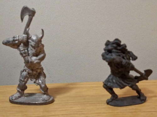 Zinnfiguren axtkämpfer - zinnfiguren,,