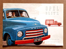 Prospekt Opel Blitz  Sonderaufbauten  1950 er