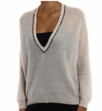 Brunello Cucinelli Oversize Rippstrick Wolle Monili Pullover S M L Nude