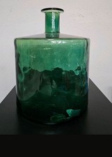 Riesige Bodenvase Glas Grün