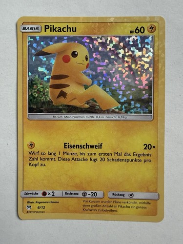 Pikachu pokémon tcg - pikachu, 6/12