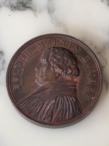 Medaille martin luther 1821 - medaille,