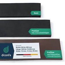 Schürfleiste Schneeräumleiste Schneepflug Gummi PU - Dicke Länge Breite wählen