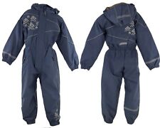 Kinder Regenanzug Regenoverall Jungen Overall Übergangsanzug  Gr. 80-122 blau Ju