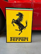 FERRARI SCHILD Werbeschild FAN Cavallino 42 cm x 55 cm Geschenk Pferd Bild 