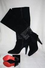 High Heel Suede Absatz Stiefel