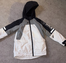 Schwarz Weiss Grau Winterjacke Anorak Jungen H&m 146