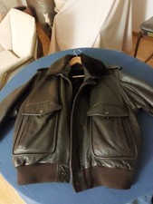Fliegerjacke Pilotenjacke Blouson dickes Rindsleder braun GR. M DAMEN UND HERREN