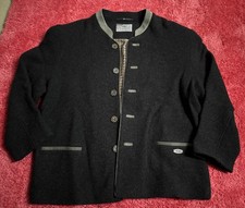 Traunsee Trachten Janker Jacke Wolle Gr. 56 Schwarz Trachtenjacke Neuwertig