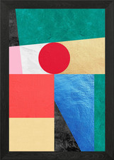 Abstrakte Collage 02 Gerahmtes