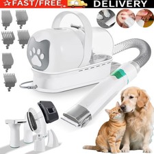 Hundeschermaschine mit Staubsauger Bürste Tierhaarentferner für Hunde Katzen