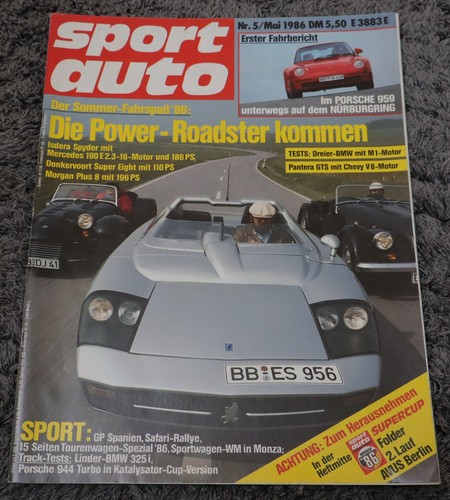 Sport auto 1986 - auto, porsche
