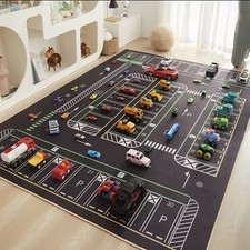 Teppich Kinderzimmer Auto Bahn